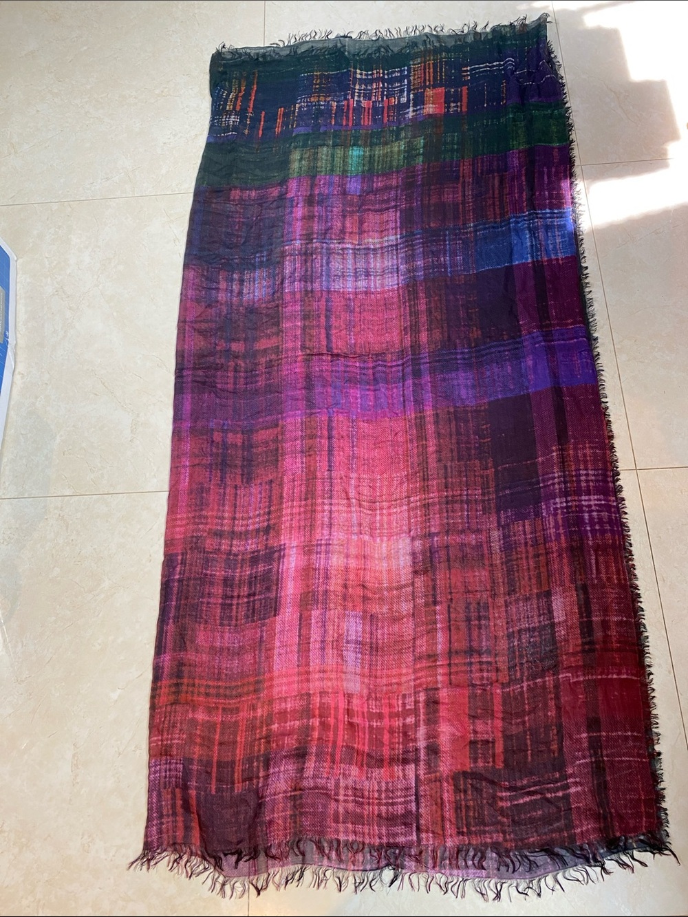 Suzie Roher Woman’s Modal Silk Abstract Scarf 56 X 56”
